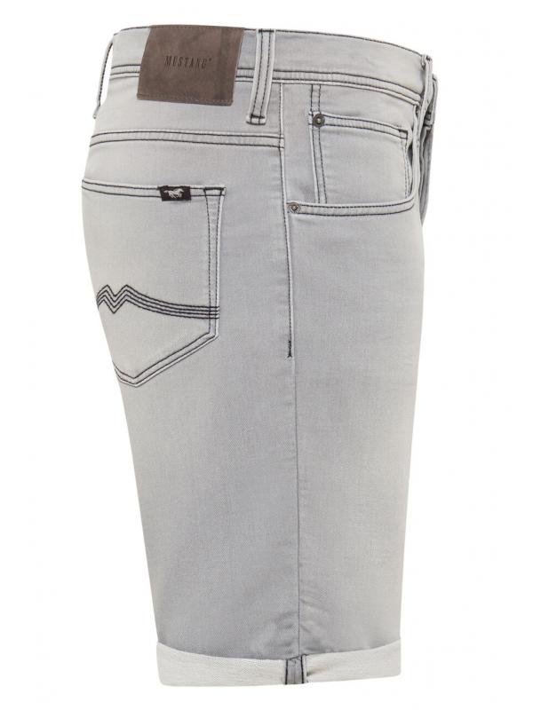 Shorts Vaqueros MUSTANG Chicago Para Hombre – Corte Holgado, Dobladillo Enrollado, 5 Bolsillos